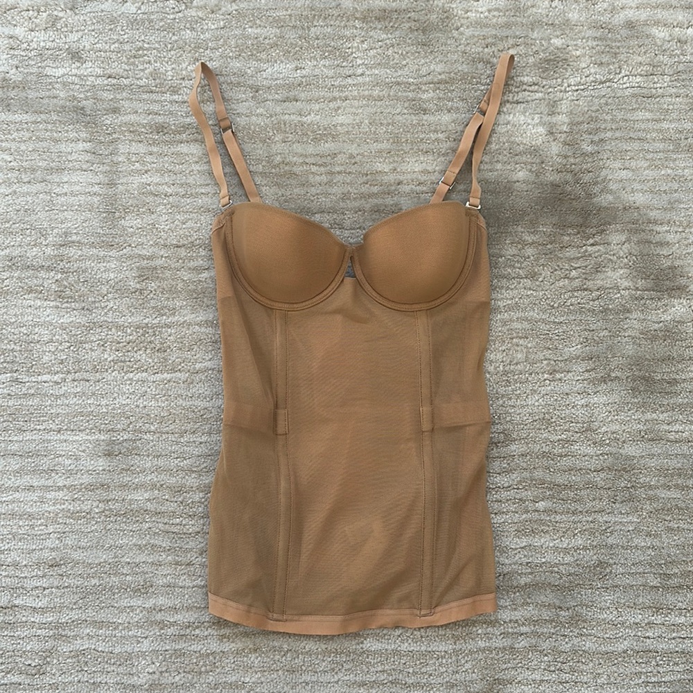 La Perla Nude Corset with Removable Straps Size 32B